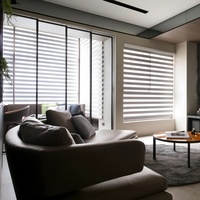Persianas Zebra Eléctricas Motorizadas, Cortinas Inteligentes para Ventanas con Control Remoto Integrado, Tamaño Personalizado, Compatibles con Alexa y Google, Opacas