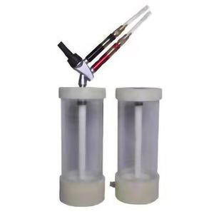 Mini taza de tolva de polvo de plástico transparente, bomba de tolva de vidrio pequeña, sistema de recubrimiento en polvo para máquina de recubrimiento de pintura en aerosol - Product Image 2