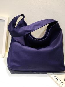 הסיטונאי בד תיק כותנה תיק עם לוגו מודפס מותאם אישית - Product Image 3