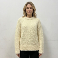 Pull en maille plate pour femme Li Boucle, OEM & ODM, haute qualité, pull épais, automne et hiver, pull décontracté