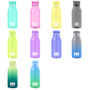 Bouteille de sport TRITAN de luxe <span class=keywords><strong>CUU</strong></span> 2025 mise à jour, recyclable, sans BPA, 500 ml, transparente, non toxique, avec couvercle en PP de qualité alimentaire, unisexe - Product Image 3