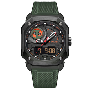 Montre de sport analogique-numérique à quartz pour homme, de luxe, multifonctionnelle, en métal, avec date, lumière LED, étanche 3ATM - Product Image 6