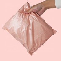 Poly-sac écologique, emballage de courrier, enveloppe de courrier or Rose, sac en plastique imprimé, sacs de colis en poly indéchirable