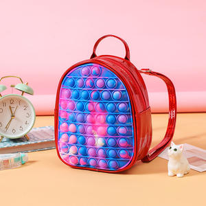 Scolbag lindo <span class=keywords><strong>de</strong></span> dibujos animados <span class=keywords><strong>de</strong></span> silicona <span class=keywords><strong>de</strong></span> burbuja pop chica niños morral <span class=keywords><strong>popit</strong></span> - Product Image 3