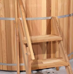 Baignoire Traditionnelle Canadienne <span class=keywords><strong>en</strong></span> Cèdre Rouge pour 3 Personnes, Chauffée au <span class=keywords><strong>Bois</strong></span>, Baignoire Extérieure Chauffée au <span class=keywords><strong>Bois</strong></span> à Vendre - Product Image 4