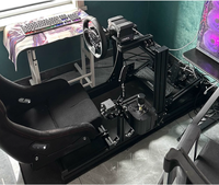 aluminium simulateur de cockpit de course siège voiture conduite simulateur de course jeu de cockpit simulateur de course