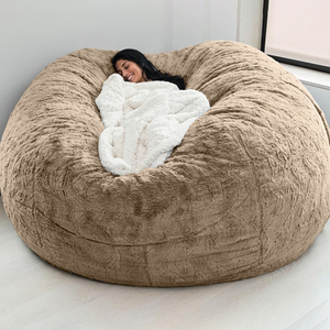 Compressed Extra Large Contemporary Foldable Sofa Bed Fluffy <strong>Bean</strong> <strong>Bag</strong> <strong>for</strong> Lying &amp; Sleeping - Product Image 5