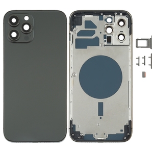 Coque arrière avec emplacement pour <span class=keywords><strong>carte</strong></span> <span class=keywords><strong>SIM</strong></span>, boutons latéraux et objectif de caméra pour <span class=keywords><strong>iPhone</strong></span> 12 Pro Max - Product Image 1