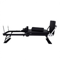 Vente en gros : Reformer Pilates pliable avec structure métallique, équipement de lit de rééducation Pilates pour salle de sport, logo personnalisé OEM