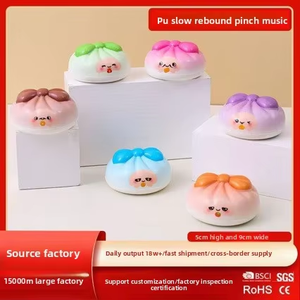 Nuevo Juguete Blandito de PU con Forma de Dumpling, Suave, Lindo, de Rebote Lento, Terapéutico, para Aliviar el Estrés, Portátil, para Uso en Oficina - Product Image 2