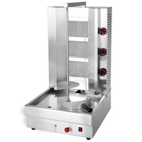 Machine à kebab commerciale Linkrich, grill rotatif automatique pour shawarma et doner kebab, en acier inoxydable, haute efficacité pour restaurant