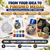 Concevez votre propre médaille en métal personnalisée avec ruban, médaille de récompense personnalisée, logo personnalisé pour les événements, cadeaux, vente en gros, OEM, ODM