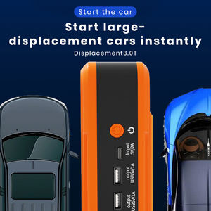 Démarreur de voiture 12V avec gonfleur de pneus, booster d'urgence multifonctionnel 6 en 1, courant de pointe de 800A, affichage numérique - Product Image 4