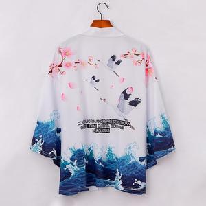 Kimono Japonés para Hombre, Cárdigan, <span class=keywords><strong>Haori</strong></span>, Yukata, Kimono Masculino, Estilo Samurái, Ropa Urbana Japonesa, Chaqueta - Product Image 6