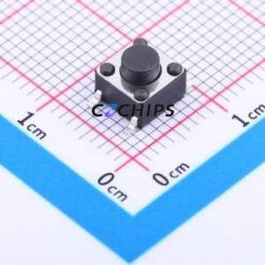 YTS-D003-2C Tactile Switch SMD-4P,6x6mm Switch Single Pole Single Throw Round Button 1.6N Vertical Mount - Product Image 1