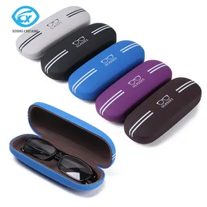 Custom Logo Fashion Leather Glasses Cases For Sun Eyeglasses Case For Glasses Optical Frame Computer Boxes