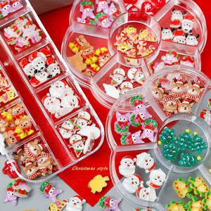 Nouveaux ornements pour ongles <span class=keywords><strong>de</strong></span> Noël en 3D, résine, cloches <span class=keywords><strong>de</strong></span> dessin animé, étoiles, <span class=keywords><strong>sapin</strong></span> <span class=keywords><strong>de</strong></span> Noël, bonhomme <span class=keywords><strong>de</strong></span> neige, ours, décoration d'art d'ongles, fournitures - Product Image 2