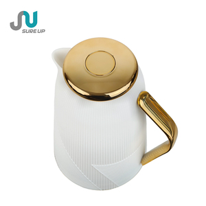 Cafetière arabe de haute qualité Café thermique isolé Bouilloire à café en verre <span class=keywords><strong>1L</strong></span> <span class=keywords><strong>Théière</strong></span> <span class=keywords><strong>thermos</strong></span> avec doublure en verre rose - Product Image 2