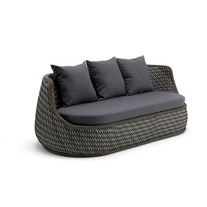 ที่กำหนดเองร้อนขายหรูหราลานกลางแจ้งโซฟาหวายสวนเฟอร์นิเจอร์ที่นั่งโซฟาชุดผู้ผลิต - Product Image 1