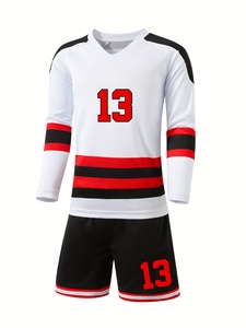 Wholesale <b>Cheap</b> Breathable Quick Drying 100% Polyester Training Soccer Wear Custom Mesh Football Club Kids Sport Jersey - Product Image 3