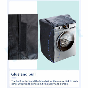 Copertura per lavatrice copertura per lavatrice in PU 420D 60*48*85, rivestimento in <span class=keywords><strong>tessuto</strong></span> Oxford 600D PU, nero, impermeabile e antipolvere - Product Image 3