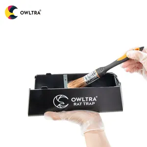 [OWLTRA] New Product Black Mouse Rodent Bait Station Cat Electric Shock Rat Trap Box Rat Kill Traps