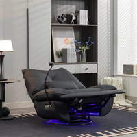 Fauteuil Intelligent et Inclinable Électrique à Bascule avec Bande LED, Fauteuil Pivotant et Glissant, Canapé de Jeu, Fournisseur pour Bureau