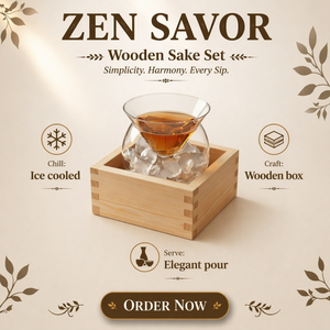 Portavasos de Madera Portátil para Picnic, Caja Cuadrada Ligera para Servir Sake y Aperitivos al Aire Libre - Product Image 2