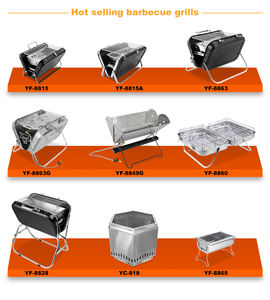 Vente chaude Mini Taille Camping Portable Pliant barbecue grils extérieur 410 En Acier Inoxydable charbon de bois barbecue camping grill - Product Image 5