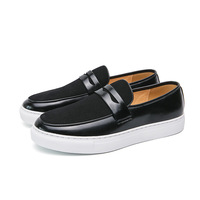 Chaussures mocassins Penny en similicuir PU faites à la main pour hommes – Confortables, respirantes, faciles à enfiler, élégantes et durables pour l'automne