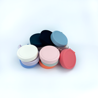 Porte-monnaie unisexe en silicone écologique avec logo personnalisé, style simple, fermeture éclair, étui portable étanche pour écouteurs