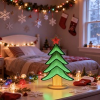 Miroir Infini Tunnel 3D Néon Personnalisé pour Arbre de Noël, Idéal pour Décoration Commerciale, Hôtels et Fêtes - Direct Usine