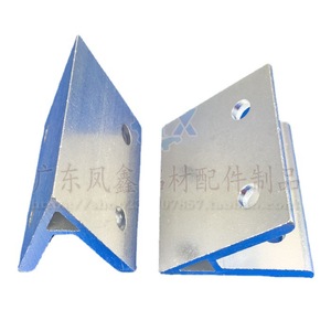 Connecteur d'angle en aluminium 45 degrés 6060 8080 pour profilés industriels, support en alliage sablé - Product Image 3