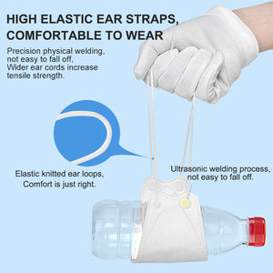 CE Standar Keselamatan Pakai Nyaman Ear Loop Bentuk Kupu-kupu Topeng Korea Standar Kn95 <span class=keywords><strong>Non</strong></span> <span class=keywords><strong>Woven</strong></span> Masker Wajah 4ply - Product Image 5