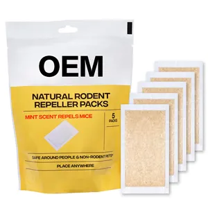 Natural Safe Rat Repellent Long Lasting Strength Rodent Repelling Sachets Included Mouse Repellent For Outside