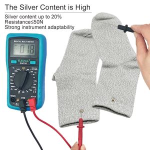 Calcetines de masaje de pies de reflexología de acupresión conductora de fibra de plata, hilo reciclado ecológico para terapia de electrodos - Product Image 4