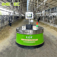 Robot pousseur d'aliments intelligent sans bandes magnétiques, système d'alimentation automatique pour bovins