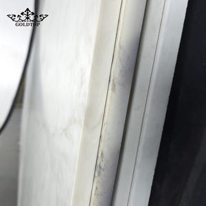 Goldtop 7018 Cristallo Extra PD Pierre Artificielle Blanc Quartz Imprimé Design Moderne Luxe Grande Dalle Polie Plan de Travail Hôtelier - Product Image 2