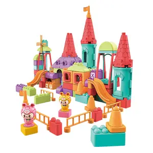 High quality building accessories castle block toys supplier building blocks toys set