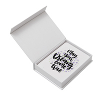 Dropshipping 40-Inspiration Card Set Calm Yourself Positive Thoughts Affirmation Box en papier d'art et carton