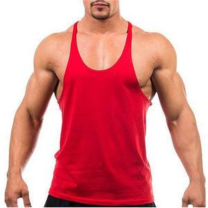 Gilet de fitness personnalisé pour hommes débardeur de couleur unie respirant et à séchage rapide conception musculaire décontractée pour un entraînement confortable - Product Image 1