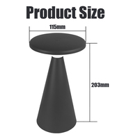 Lampe de bureau LED rechargeable à intensité variable au design moderne Lampe de table 1800mAh Batterie sans fil simple Corps en plastique Alimentation CC