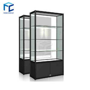 High Class Led Chiếu Sáng Có Thể Khóa KHUNG NHÔM Phong Cách Bằng Gỗ Màu <span class=keywords><strong>Glass</strong></span> Wall Showcase/<span class=keywords><strong>Glass</strong></span> Wall <span class=keywords><strong>Display</strong></span> <span class=keywords><strong>Case</strong></span> - Product Image 2