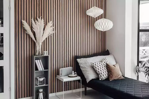Panneaux acoustiques isolants en <span class=keywords><strong>bois</strong></span> Akupanel de design moderne pour murs et plafonds, 300x300, utilisation hôtelière, absorption <span class=keywords><strong>acoustique</strong></span> hautement efficace - Product Image 5
