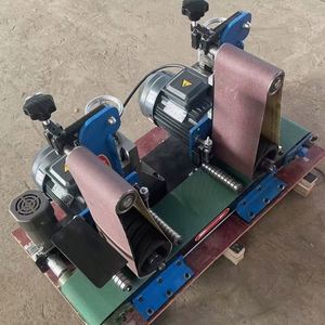 Flat Small Sanding Sheet Industrial Surface Automatic Polisher Metal Polishing Machine for Stainless Steel Aluminium Metal - Product Image 1
