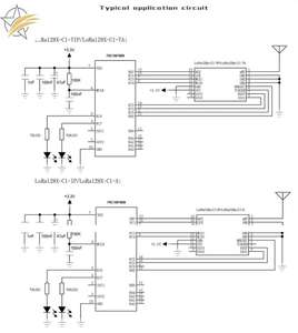 Módulo 2,4G Comunicación remota Lora SX1280/1281 LoRa Transceptor inalámbrico 128X-C1 - Product Image 6