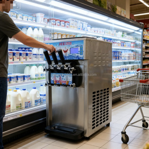 도매 최저 가격 상업용 소프트 서브 아이스크림 만들기 기계 젤라토 아이스크림 기계 메이커 - Product Image 5