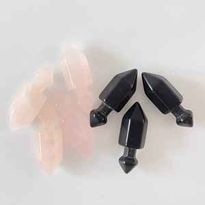 Natural <b>Crystal</b> Quartz Hexagonal Pendant <b>Necklace</b> Agate Bullet <b>Crystal</b> <b>Healing</b> Stones <b>Necklace</b> Gemstone Jewelry - Product Image 2