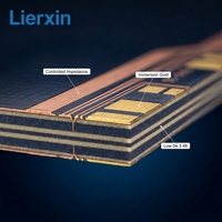 Fabricant de circuits imprimés RF micro-ondes à faible perte Lierxin Rogers PCB haute fréquence RO4350B RO4003C, 1 à 20 couches pour 5G
