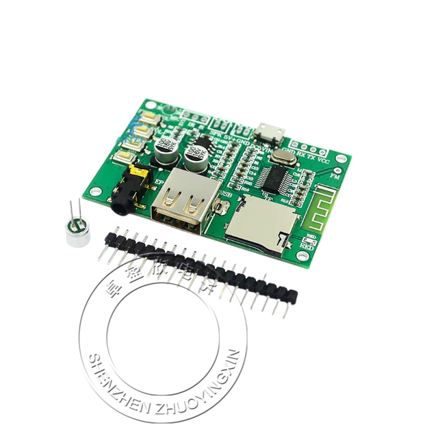 BT201 Dual-mode 5.0 Bluetooth Receiving Module Lossless Audio Amplifier Board, Car Speaker, DIY Headphone, TF Card, USB Drive
